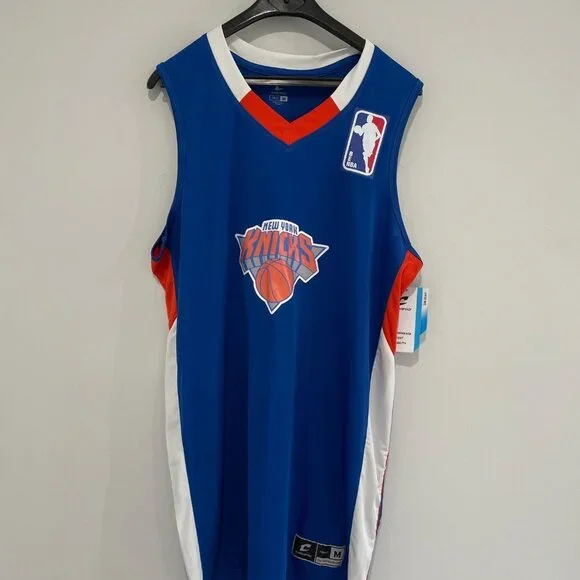 New York Knicks Blue w/ Orange NBA Jersey Size M - Picture 3 of 13